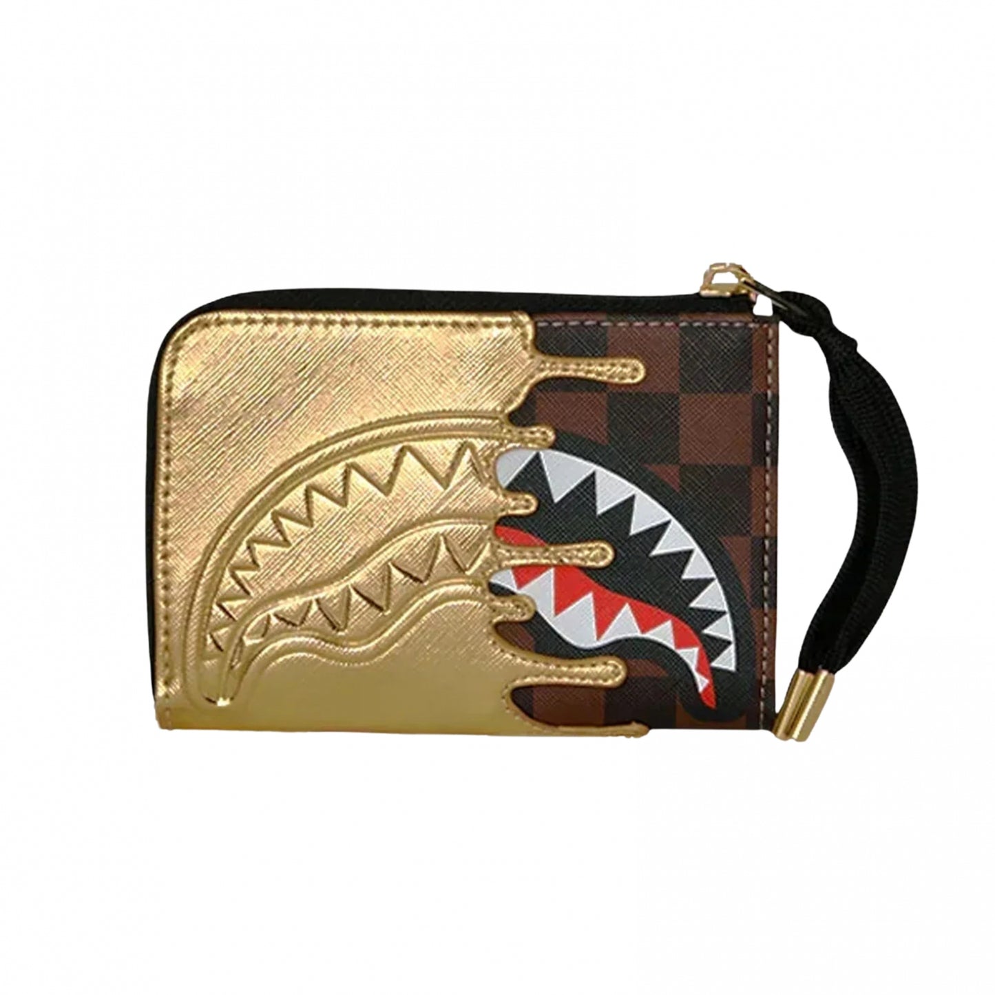 Portafoglio Sprayground Sharks In Paris Gold Drip  UNICO