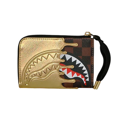 Portafoglio Sprayground Sharks In Paris Gold Drip  UNICO