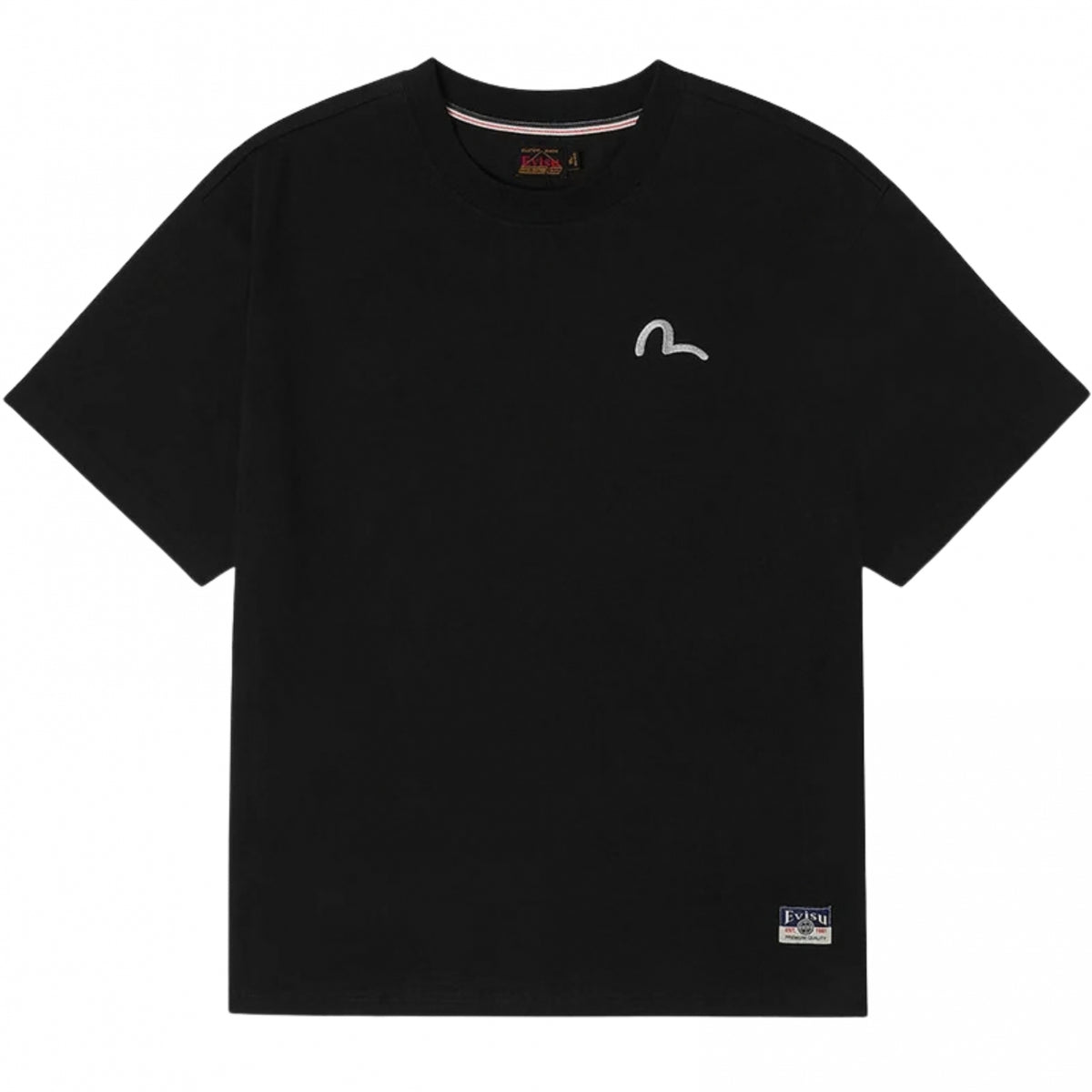 Maglietta Evisu Seagull Emb. Ss Tee NERO