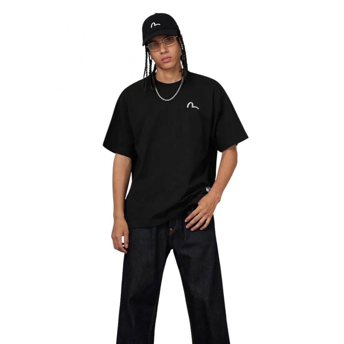 Maglietta Evisu Seagull Emb. Ss Tee NERO