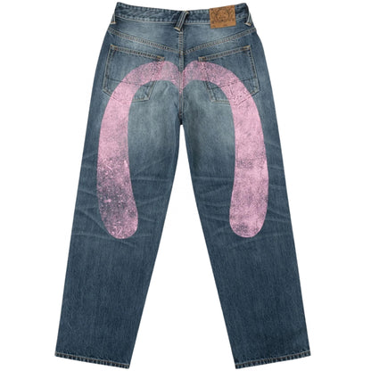 Jeans Evisu Pink Daikoku Ripped Jeans UNICO