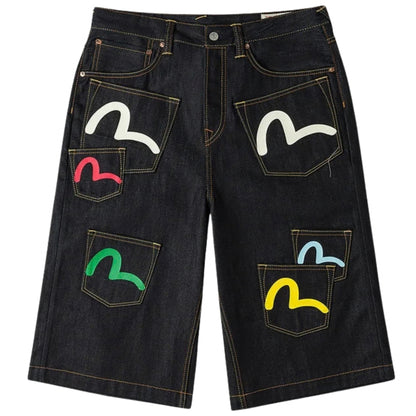 Pantaloncino Evisu Multi-Pocket Denim Short UNICO