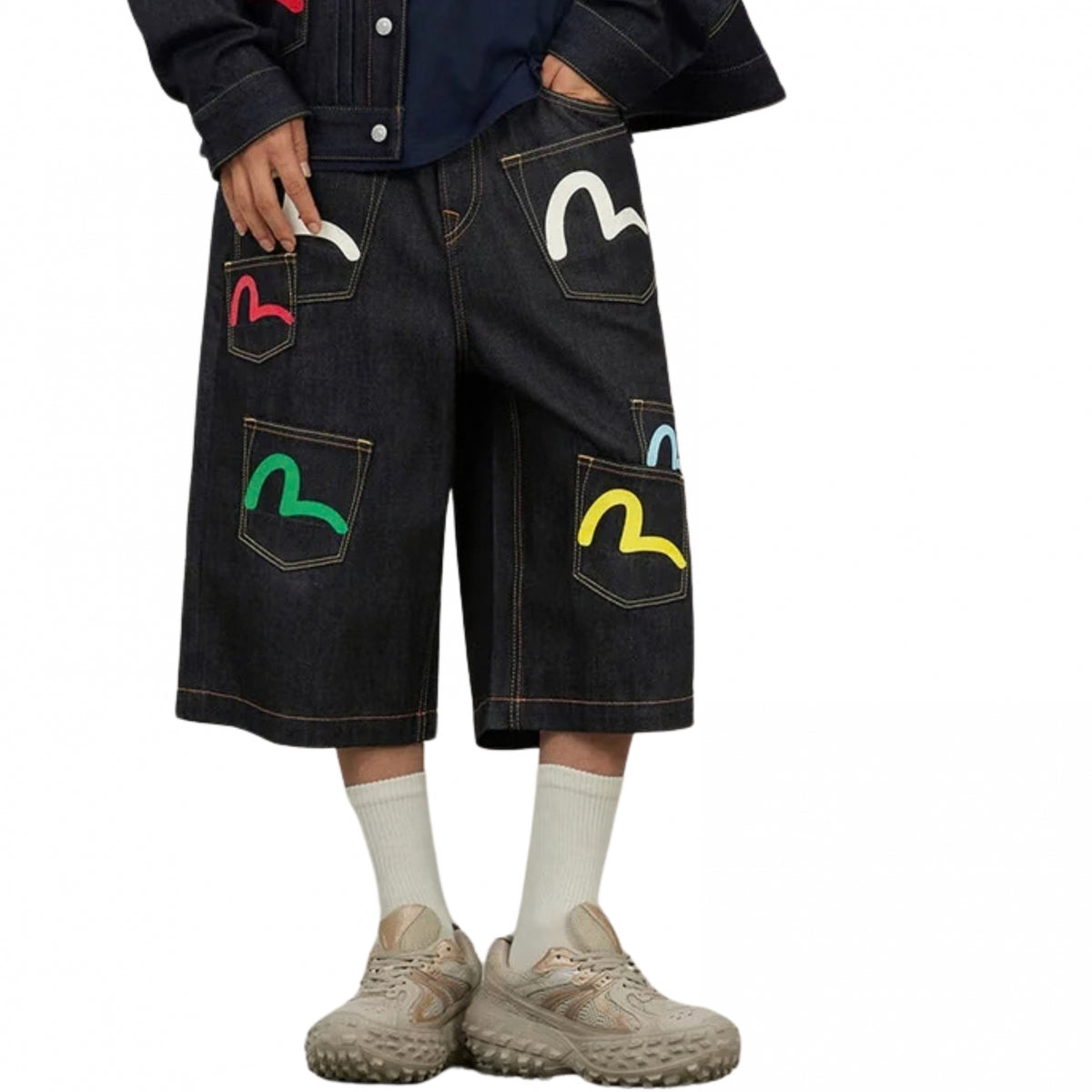 Pantaloncino Evisu Multi-Pocket Denim Short UNICO