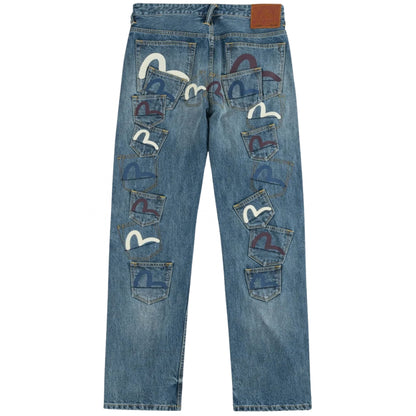 Jeans Evisu Multi-Pocket Patched Daicock Jeans UNICO