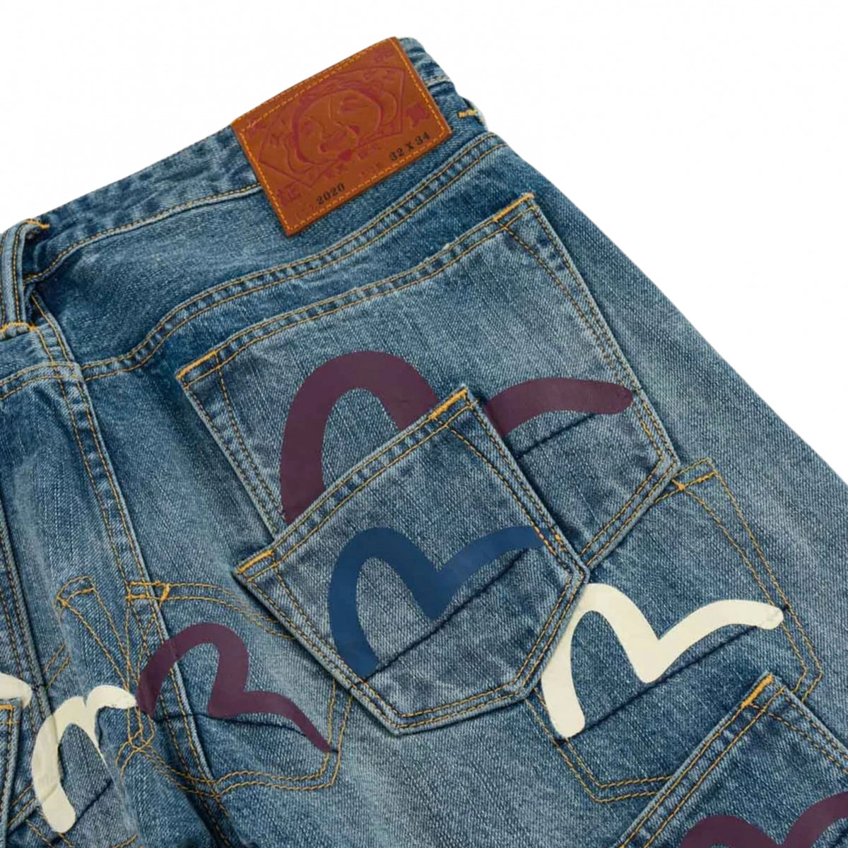 Jeans Evisu Multi-Pocket Patched Daicock Jeans UNICO