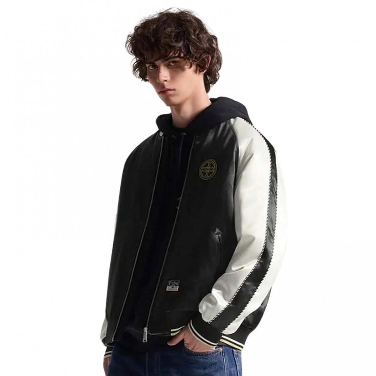 Giacca Evisu Whale Emb. Souvenior Jacket NERO