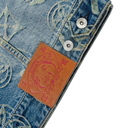 Giacca Evisu Monogram Rainbow AO Jacquard Denim Ja UNICO