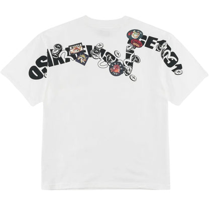 Maglietta Evisu Brocade Kamon Applique Ss Tee BIANCO