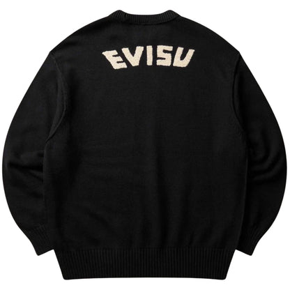 Maglione Evius Logo EMB Knit Pullover NERO