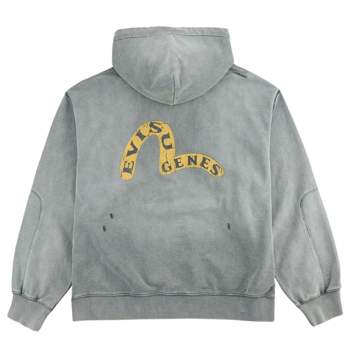Felpa Evisu Evisu Genes Logo Zip-Up Hoodie GRIGIO