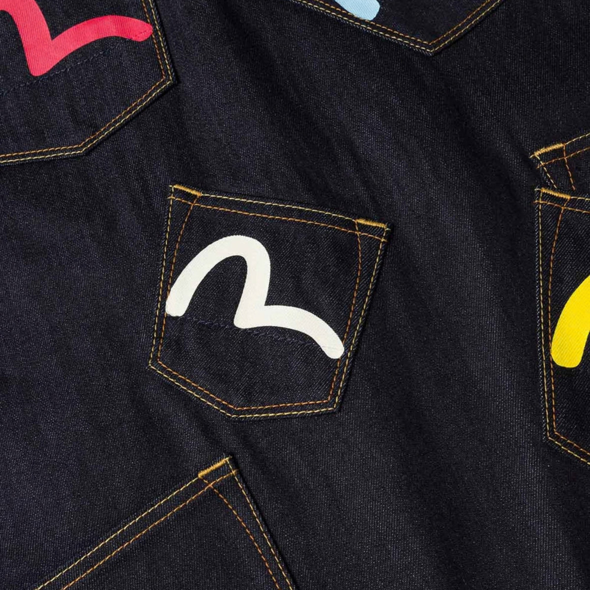 Giacca Evisu Multi-Pocket Denim Jacket UNICO