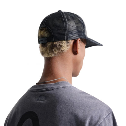 Cappello Evisu Washed Denim Cap NERO