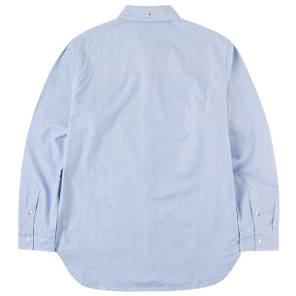 Camicia Evisu Ls Oxford Shirt W/ Red Seagull Prin BLU