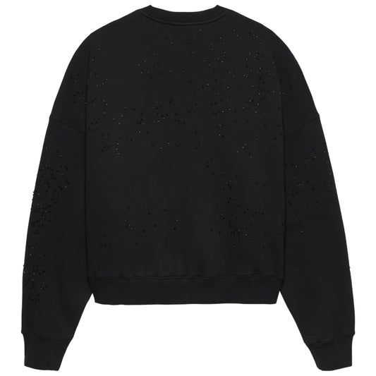 Felpa NASA Worked Logo Crewneck Strass BIANCO
