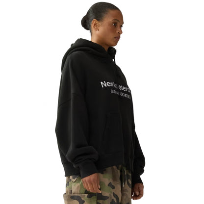 Felpa NASA Worked Logo Hoodie BIANCO