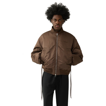 Giubbino NASA Reversible Bomber Jacket MARRONE