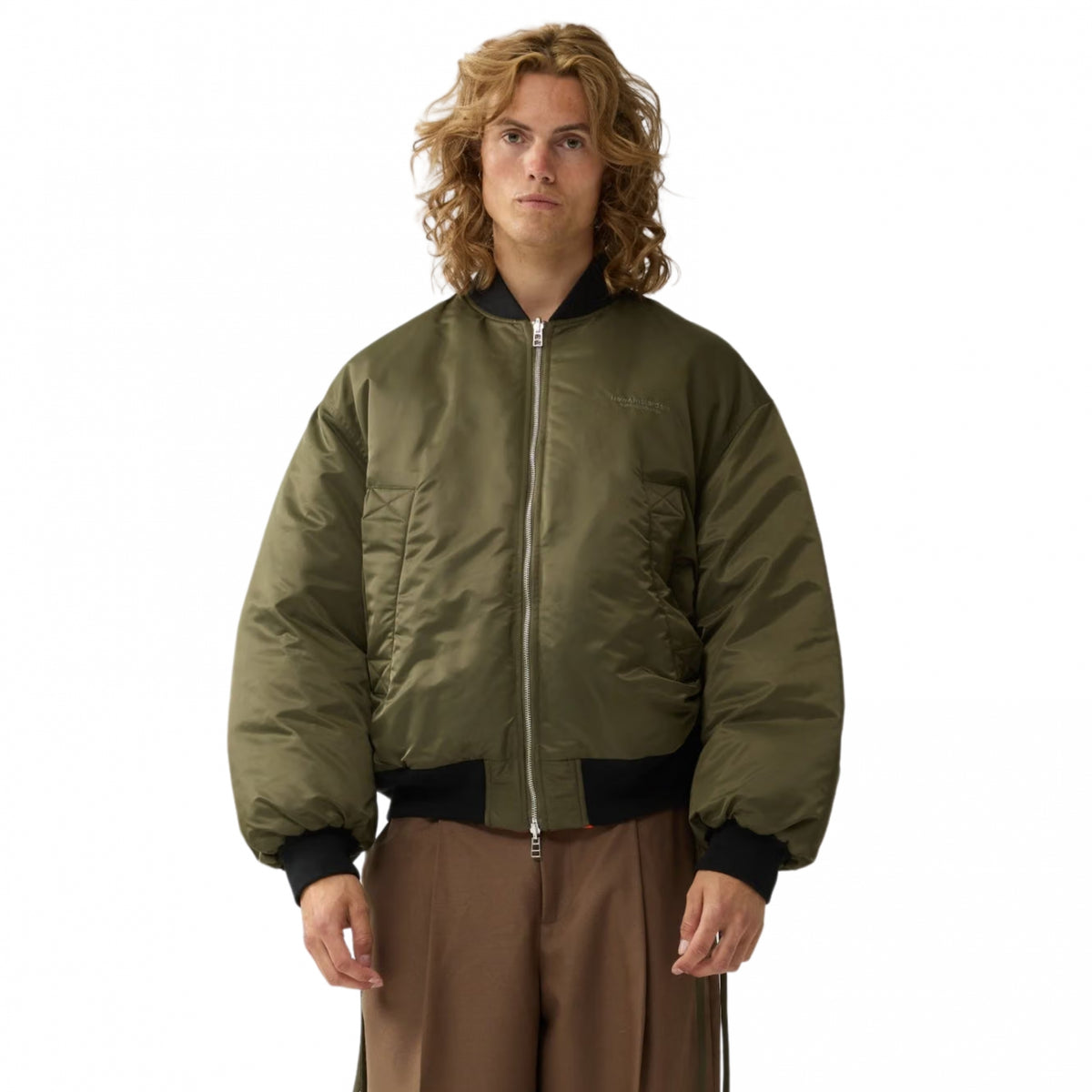 Giubbino NASA Reversible Bomber Jacket VERDE MILITARE