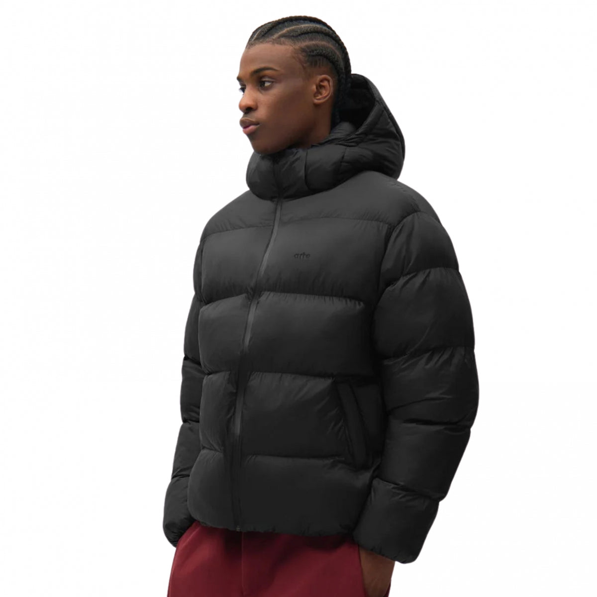 Giubbino Arte Hooded Puffer Jacket NERO