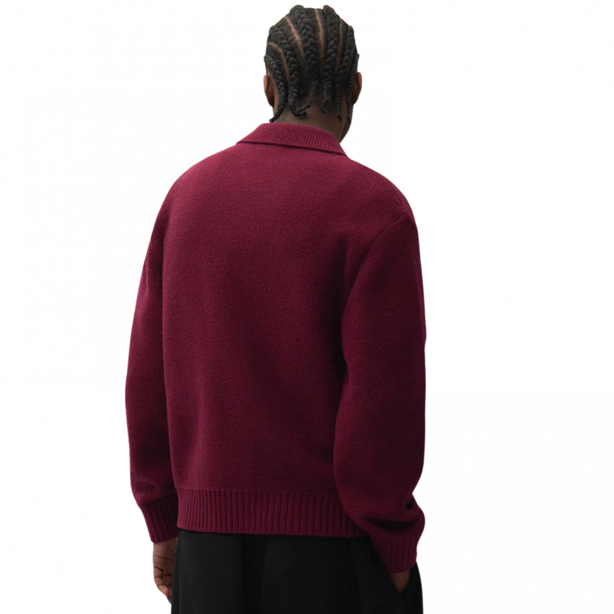 Cardigan Arte Stencil Zip Cardigan BORDEAUX