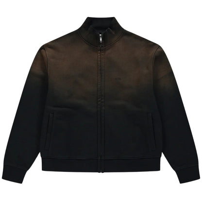 Felpa Arte Sunfade Uniform Zip Sweatshirt NERO