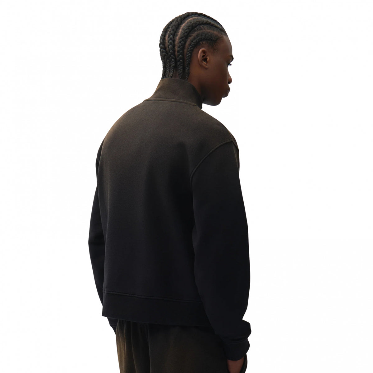 Felpa Arte Sunfade Uniform Zip Sweatshirt NERO