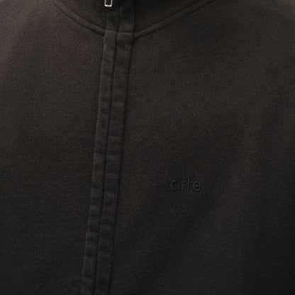 Felpa Arte Sunfade Uniform Zip Sweatshirt NERO