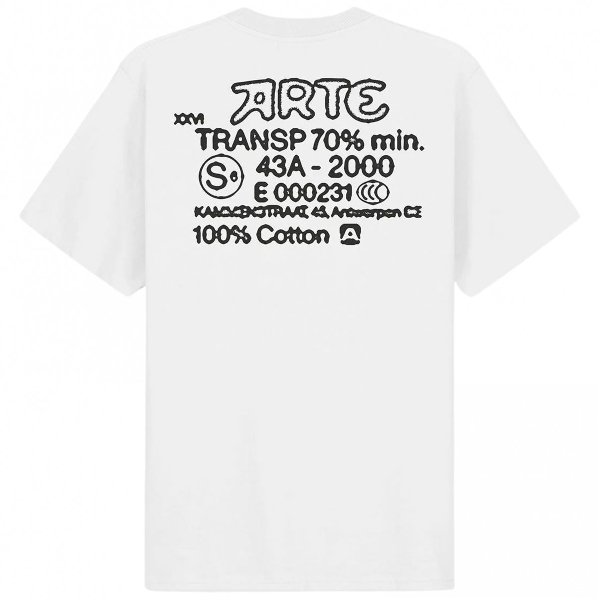 Maglietta Arte Serial Stamp Tee BIANCO