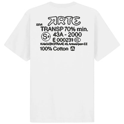 Maglietta Arte Serial Stamp Tee BIANCO