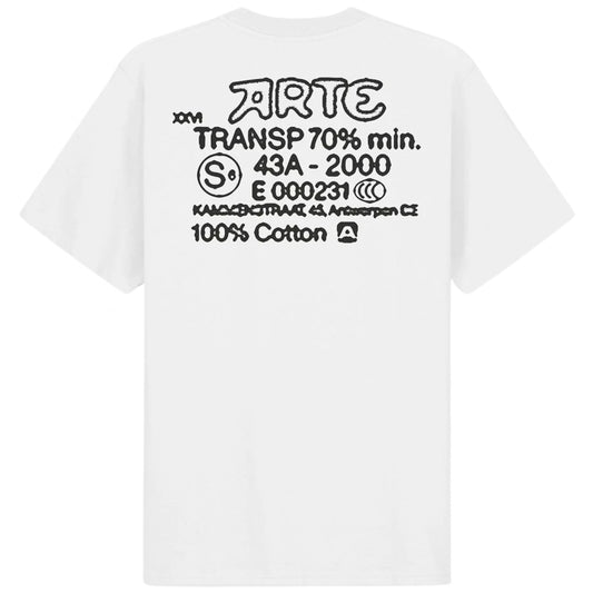 Maglietta Arte Serial Stamp Tee BIANCO