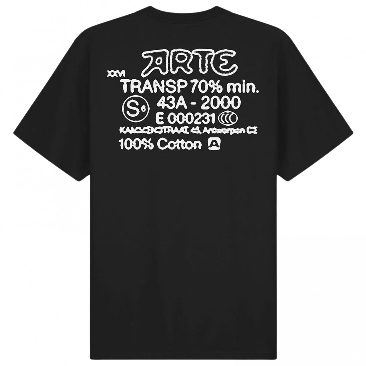 Maglietta Arte Serial Stamp Tee NERO