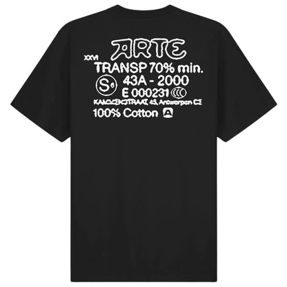 Maglietta Arte Serial Stamp Tee NERO