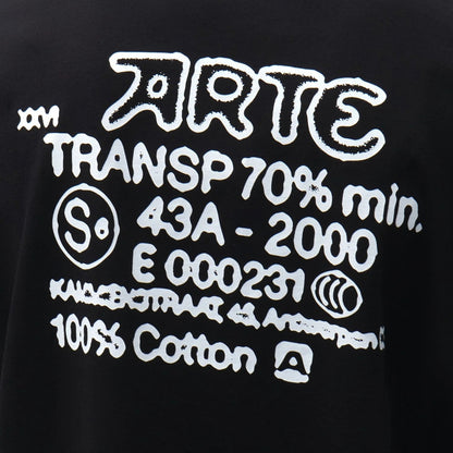 Maglietta Arte Serial Stamp Tee NERO