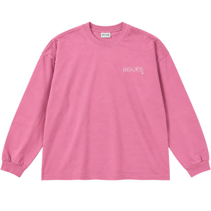 Maglietta Antykorpo LS Logo Tee ROSA