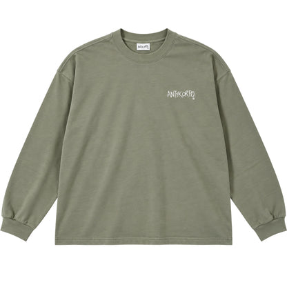 Maglietta Antykorpo LS Logo Tee VERDE