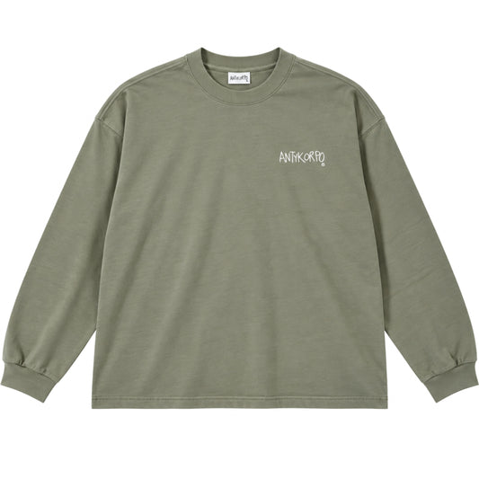 Maglietta Antykorpo LS Logo Tee VERDE
