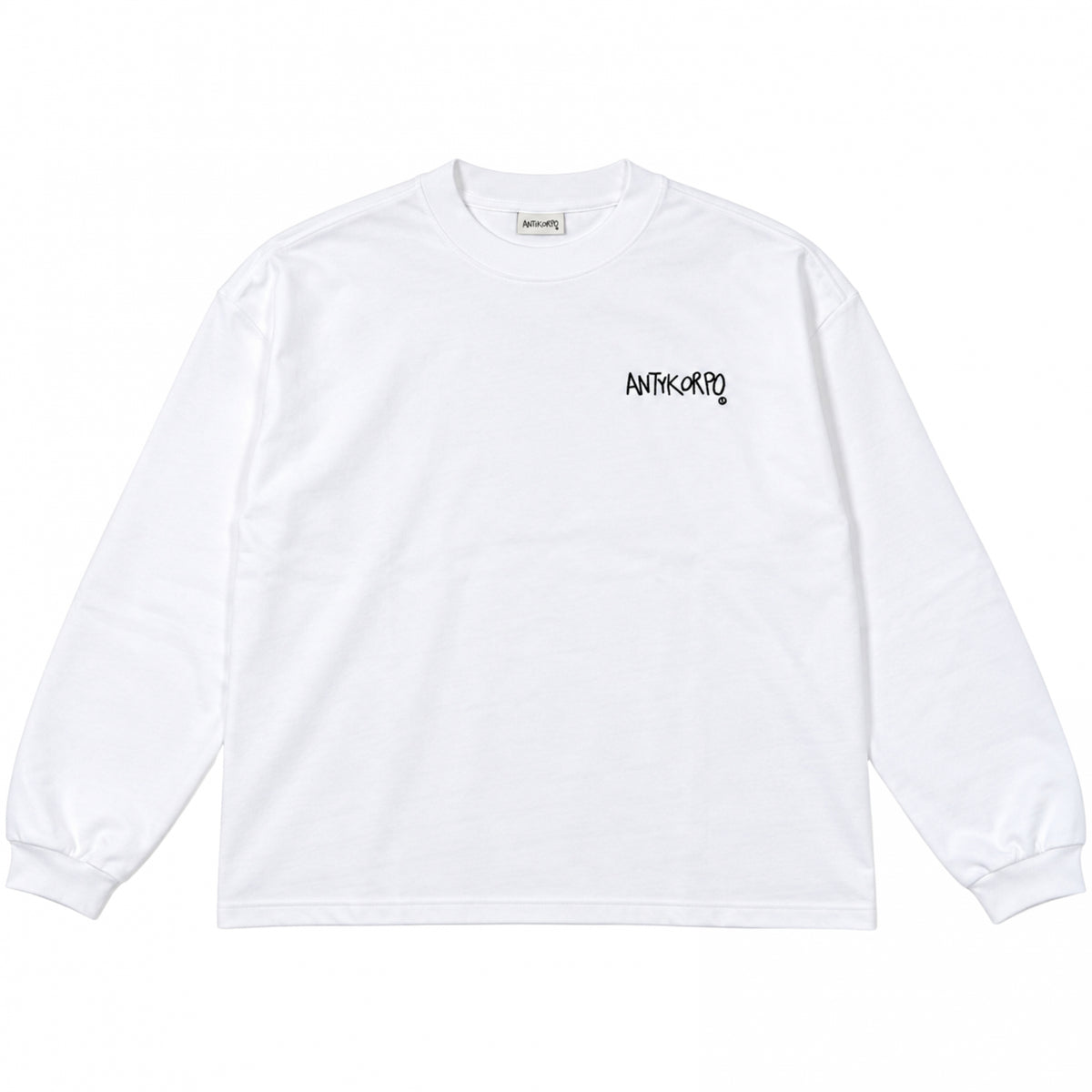 Maglietta Antykorpo LS Logo Tee BIANCO