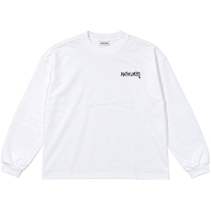 Maglietta Antykorpo LS Logo Tee BIANCO