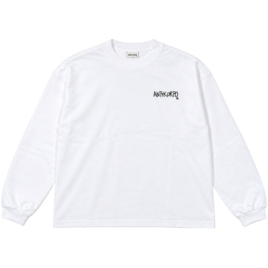 Maglietta Antykorpo LS Logo Tee BIANCO