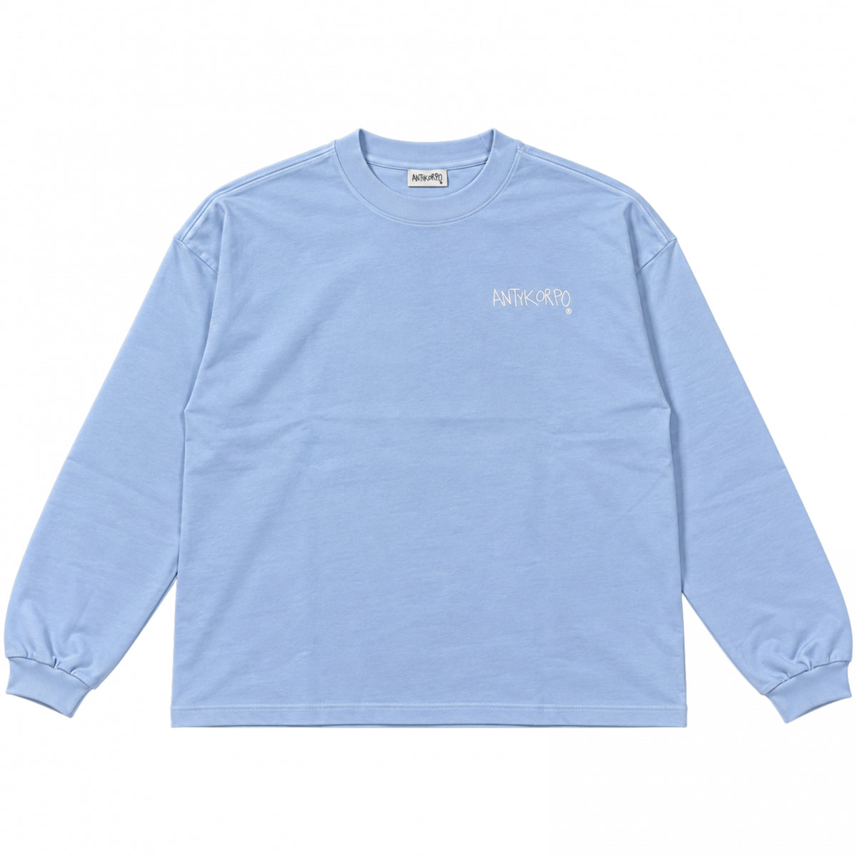 Maglietta Antykorpo LS Logo Tee CELESTE