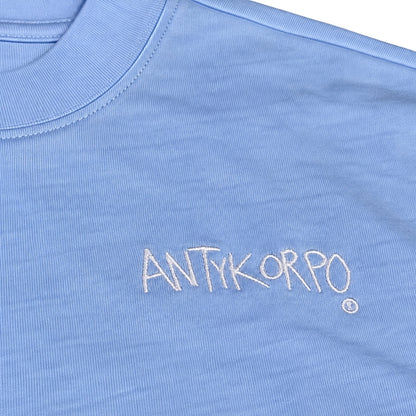 Maglietta Antykorpo LS Logo Tee CELESTE