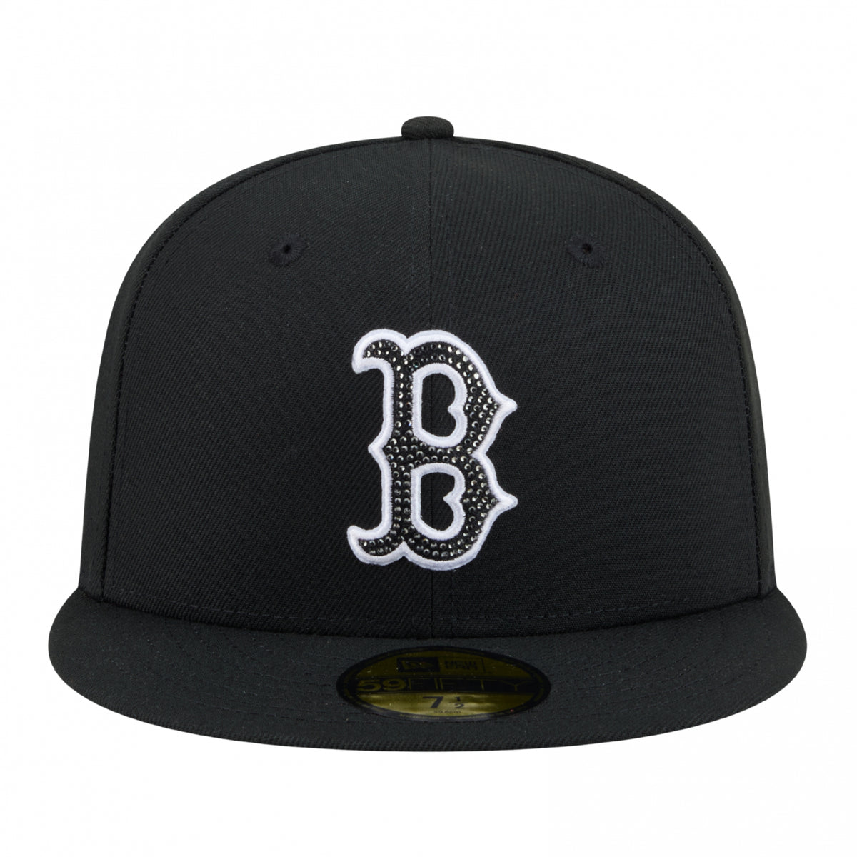 Cappello New Era 59Fifty Rhinestone Badge BOSRED NERO