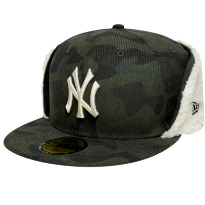 Cappello New Era 59Fifty Cord Down Flap NY UNICO