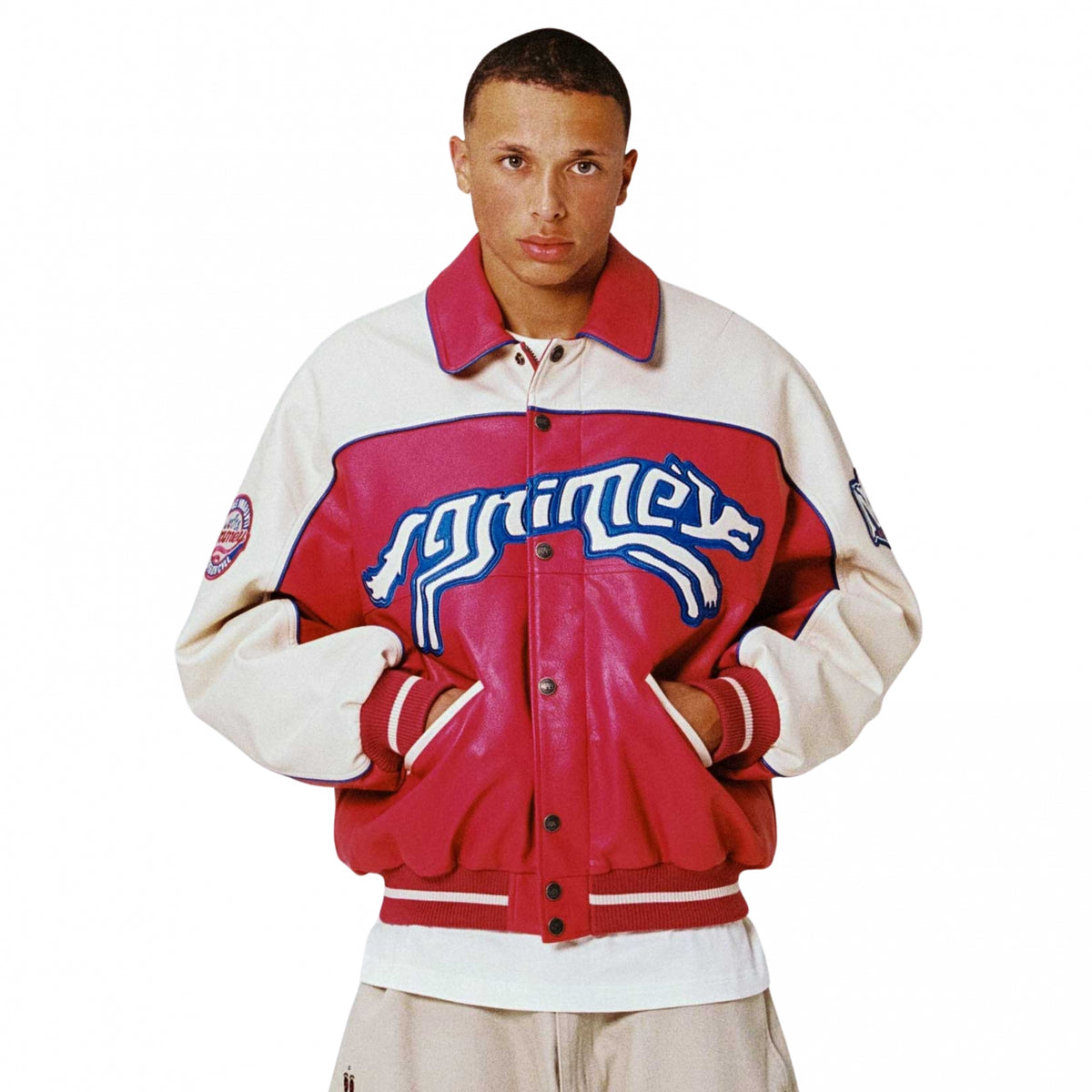 Grimey Wild One Washed PU Leather Jacket