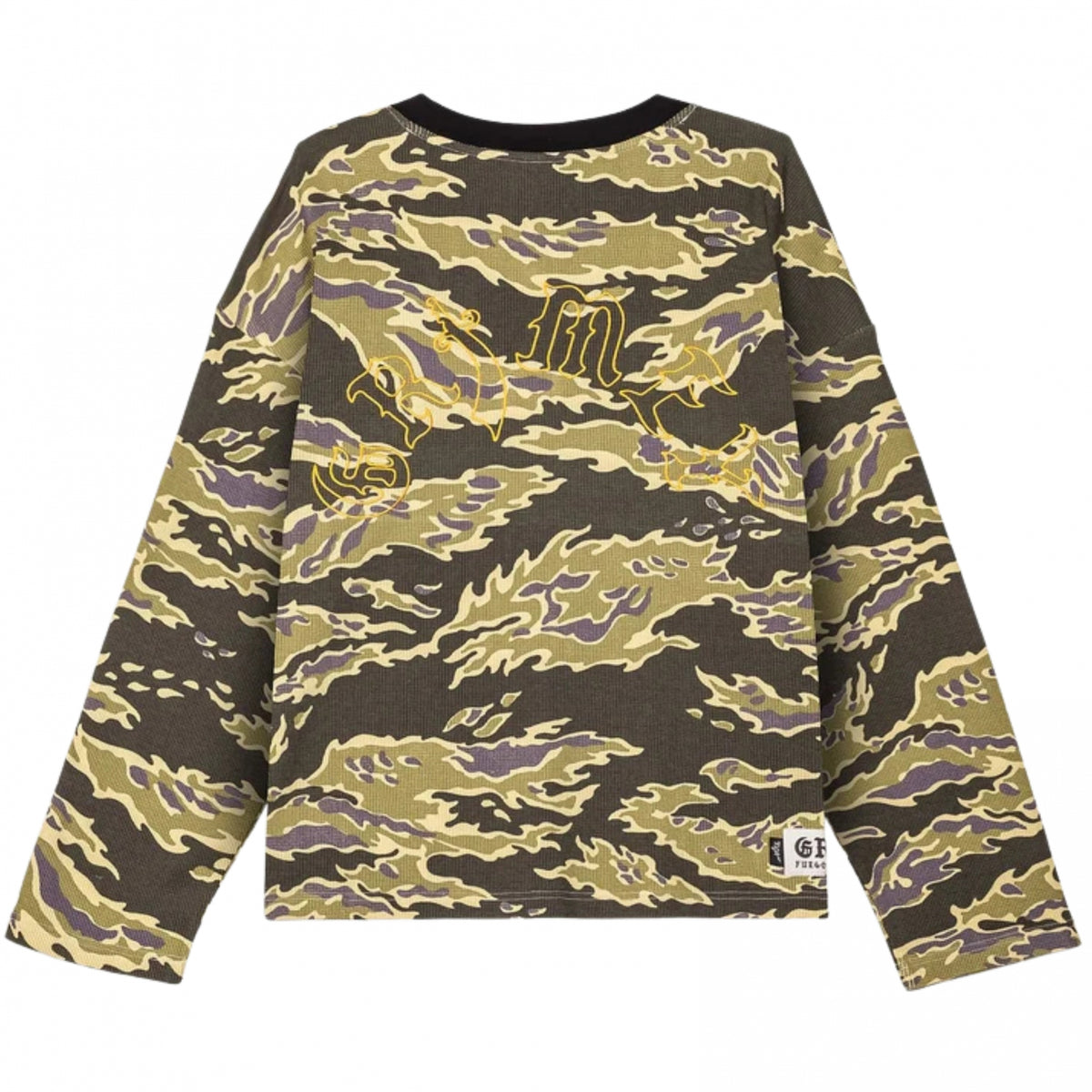 T-Shirt Grimey Odd Cutlass Camo Waffle Long Sleeve Tee
