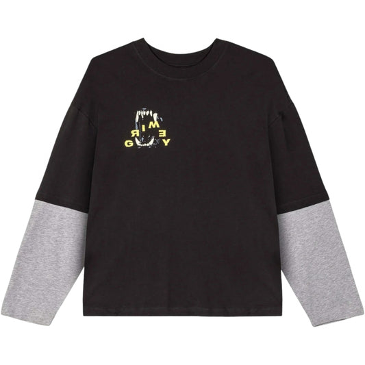 T-shirt Grimey Wild One Layered LS Tee