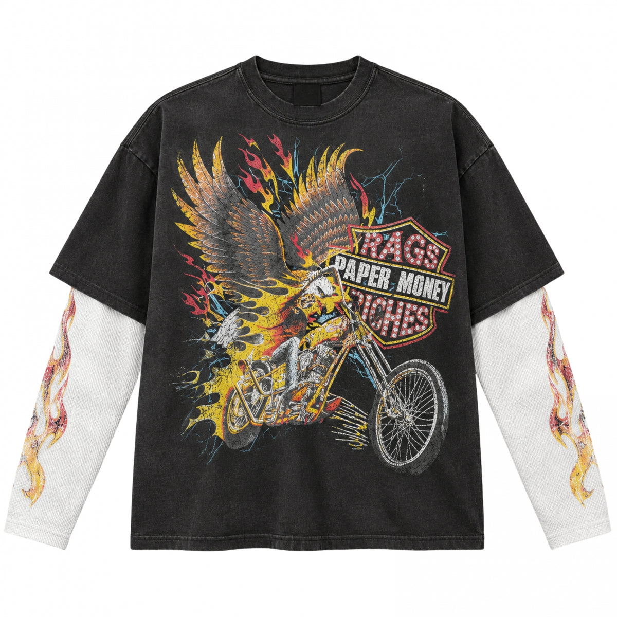 Maglietta Paper Money Eagle Ride Layered Therma