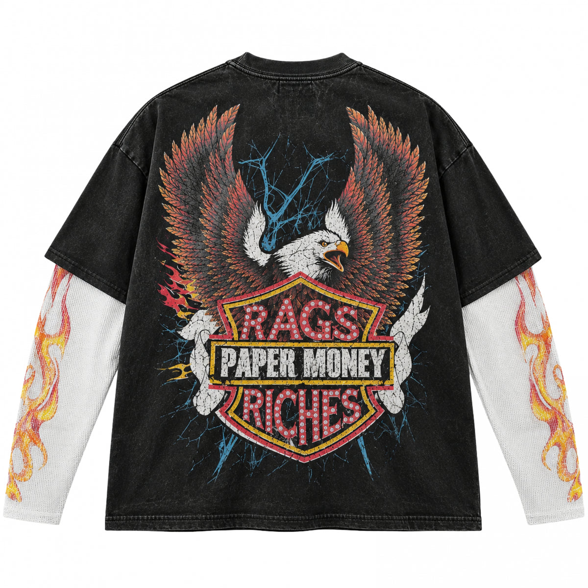 Maglietta Paper Money Eagle Ride Layered Therma