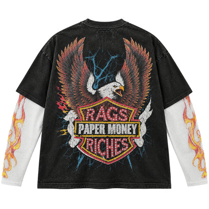 Maglietta Paper Money Eagle Ride Layered Therma