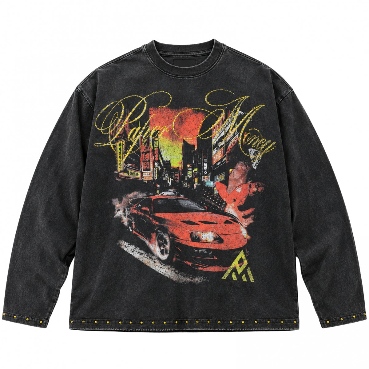 Maglietta Paper Money Midnight Run Long Sleeve Tee