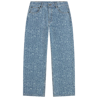 Pantalone DailyPaper Croc Jacquard Oversized Jeans